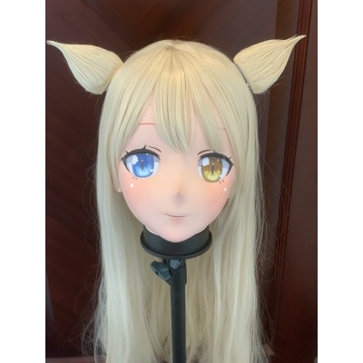 (AL12) Customize Character ‘Coconut‘ Female/Girl Resin Half/ Full Head With Lock Cosplay Japanese Anime Game Role Kigurumi Mask